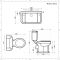Conjunto Tradicional para Cuarto de Baño Completo con Inodoro Monobloque y Lavabo Suspendido - Richmond