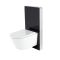 Kit para Inodoro Negro de 500mm Completo con Inodoro WC Japonés Inodoro-Bidé Inteligente - Saru