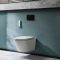WC Japonés Mural con Función Inodoro-Bidé Inteligente con Estructura Mural Alta - Selección de Placas de Descarga - Hirayu
