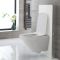 Conjunto de WC Completo con Kit para Inodoro Blanco de 500mm e Inodoro sin Brida - Exton