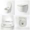 Conjunto de WC Completo con Kit para Inodoro Negro de 500mm e Inodoro sin Brida Otterton - Saru