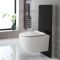 Conjunto de WC Completo con Kit para Inodoro Negro de 500mm e Inodoro sin Brida Otterton - Saru