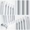 Radiador Tradicional Doble Horizontal Blanco Regent - Disponible en Distintas Medidas y con Pies