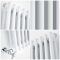 Radiador de Diseño Vertical Doble Tradicional - Blanco - 1500mm x 380mm x 62mm - 1096 Vatios - Regent