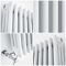 Radiador de Diseño Vertical Triple Tradicional - Blanco - 1800mm x 470mm x 100mm - Regent