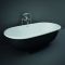 Bañera Exenta Tradicional con Doble Respaldo Negra - 1560mm x 810mm - RAK Washington x Hudson Reed