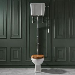 Conjunto Completo con WC y Cisterna Alta - Selección de Kit de Descarga y Tapa de WC - Richmond
