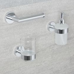 Conjunto de 3 Accesorios Modernos Para Cuarto de Baño - Prise
