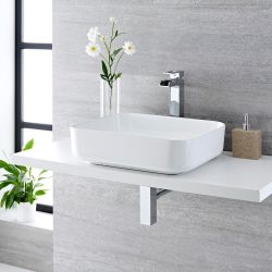 Lavabo Sobre Encimera Rectangular de Cerámica 500x400mm - Milton