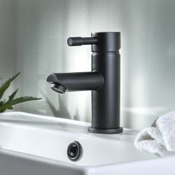 Grifo Mezclador Monoforo Moderno Redondo para Lavabo - Disponible en Distintos Acabados