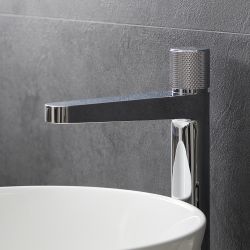 Grifo Mezclador Monoforo Moderno Alto con Botón a Presión - Disponible en Distintos Acabados – Idro