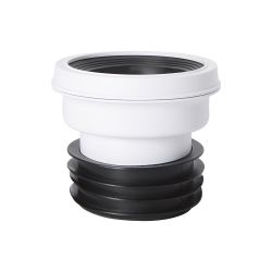 Manguito Conector Flexible Recto para Inodoro - Cranplas