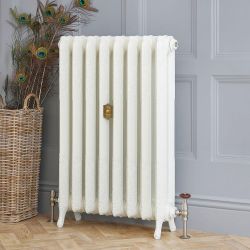 Radiador de Hierro Fundido de 510mm - Acabado Blanco Porcelana - Charlotte - Disponible en Distintas Medidas