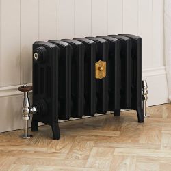 Radiador de Hierro Fundido de 357mm - Acabado Negro Efecto Pizarra - Isabel - Disponible en Distintas Medidas