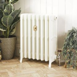 Radiador de Hierro Fundido de 660mm - Acabado Blanco Porcelana - Isabel - Disponible en Distintas Medidas