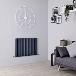 Radiador de Diseño Horizontal - Antracita - 600mm - Aluminio - Disponible en Distintas Medidas - Revive Air