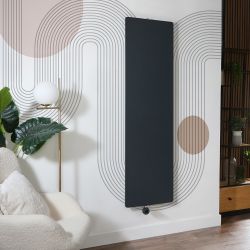 Radiador Eléctrico Vertical de Diseño con Panel Plano - 1800mm - Disponible en Distintas Medidas, Acabados y con Elemento Eléctrico Wi-Fi - Opción con Enchufe o de Conexión a la Red Eléctrica - Ria - Fabricado por ECOSO de Hudson Reed