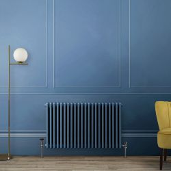 Radiador Tradicional Horizontal con Columnas Triples - Disponible en Distintos Acabados Azules y Medidas - Regent