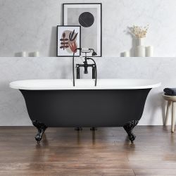 Bañera Exenta Tradicional con Borde Redondeado - 1730mm x 780mm - Selección de Bañeras en Distintos Colores y con Patas en Distintos Acabados - Richmond