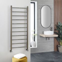 Radiador Toallero Plano en Acero Inoxidable con Acabado de Color Oro Oscuro - Disponible en Distintas Medidas - Ezra