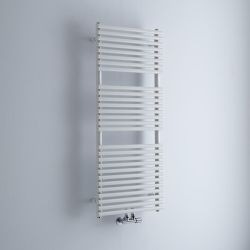 Radiador Toallero con Barras para Conexión Central Blanco - Disponible en Distintas Medidas - Magera