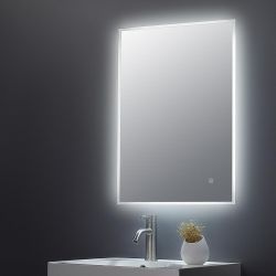Espejo LED con Iluminación de Ambiente 25W - 500mm x 700mm - Hudson Reed