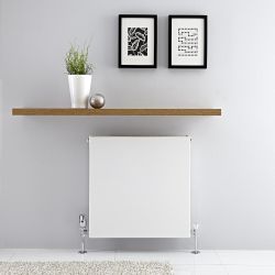 Radiador Convector Horizontal con Panel Doble - Tipo 21 - Paneles Planos - Blanco - Disponible en Distintas Medidas - Merus