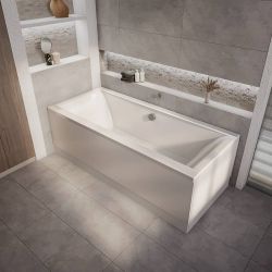 Bañera Moderna con Doble Respaldo - Disponible en Distintas Medidas y con Selección de Faldones - Sandford