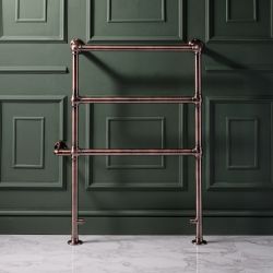 Radiador Toallero Eléctrico Minimalista Tradicional en Bronce Cepillado - 966mm x 673mm - Condesa
