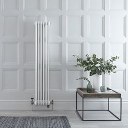 Radiador Tradicional Vertical Doble Mixto Regent - Blanco - 1500mm x 290mm - Disponible con Opción WiFi