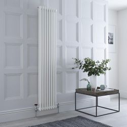 Radiador Tradicional Doble Vertical Blanco - Disponible en Distintas Medidas y con Pies - Regent
