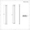 Hudson Reed Revive - Radiador de Diseño en Aluminio Vertical (Panel Doble) 1800mm x 350mm - Antracita