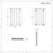 Radiador de Diseño Horizontal (Panel Doble) - 600mm x 410 mm - Blanco - Revive Air
