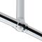 Riel para Cortina de Ducha Oval con Fijación al Techo 1092 x 683 x 374