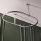 Riel para Cortina de Ducha Oval con Fijación al Techo 1092 x 683 x 374