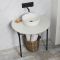 Lavabo Consola Moderno Negro con Encimera - Disponible con Selección de Acabados y Lavabos - Nitido