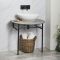 Lavabo Consola Moderno Negro con Encimera - Disponible con Selección de Acabados y Lavabos - Nitido