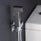 Kit de Ducha Higiénica Mural  para WC  de 1 Salida con Telefonillo de Ducha, Soporte Mural y Flexo - Kubix