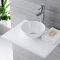 Lavabo Sobre Encimera Redondo de Cerámica 120x280mm - Ashbury