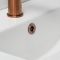 Lavabo Rectangular Suspendido en Blanco (1 Agujero para la Grifería) -  Selección de Medidas y de Acabados del Rebosadero - Exton