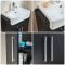 Mueble de Lavabo -  550mm - Completo con Lavabo - Disponible con Manijas en Distintos Estilos y Acabados  - Cluo
