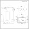 Mueble de Lavabo -  550mm - Completo con Lavabo - Disponible con Manijas en Distintos Estilos y Acabados  - Cluo