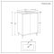 Mueble de Lavabo Moderno de Suelo - 610mm - Completo con Lavabo - Disponible con Distintas Manijas y Acabados - Edge