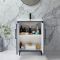 Mueble de Lavabo Moderno de Suelo - 610mm - Completo con Lavabo - Disponible con Distintas Manijas y Acabados - Edge