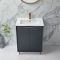 Mueble de Lavabo Moderno de Suelo - 610mm - Completo con Lavabo - Disponible con Distintas Manijas y Acabados - Edge