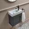 Mueble de Lavabo Tradicional Suspendido - 400mm - Completo con Lavabo - Disponible en Distintos Acabados con Manija en Distintos Diseños y Acabados - Thornton