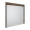 Conjunto de Baño con Diseño Abierto de Color Roble Oscuro Completo con Mueble Para Lavabo de 600mm, Mueble de Pared, Espejo, Lavabo, WC y Cisterna - Hoxton