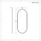 Espejo Mural Oval Negro - 1000mm x 400mm - Gianna