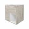 Conjunto de Baño con Diseño Abierto de Color Roble Claro Completo con Mueble Para Lavabo de 600mm, Mueble de Pared, Espejo, Lavabo, WC y Cisterna - Hoxton