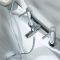 Mezclador de Ducha y Bañera Moderno de Sobreponer con Telefonillo - Cromado - Como